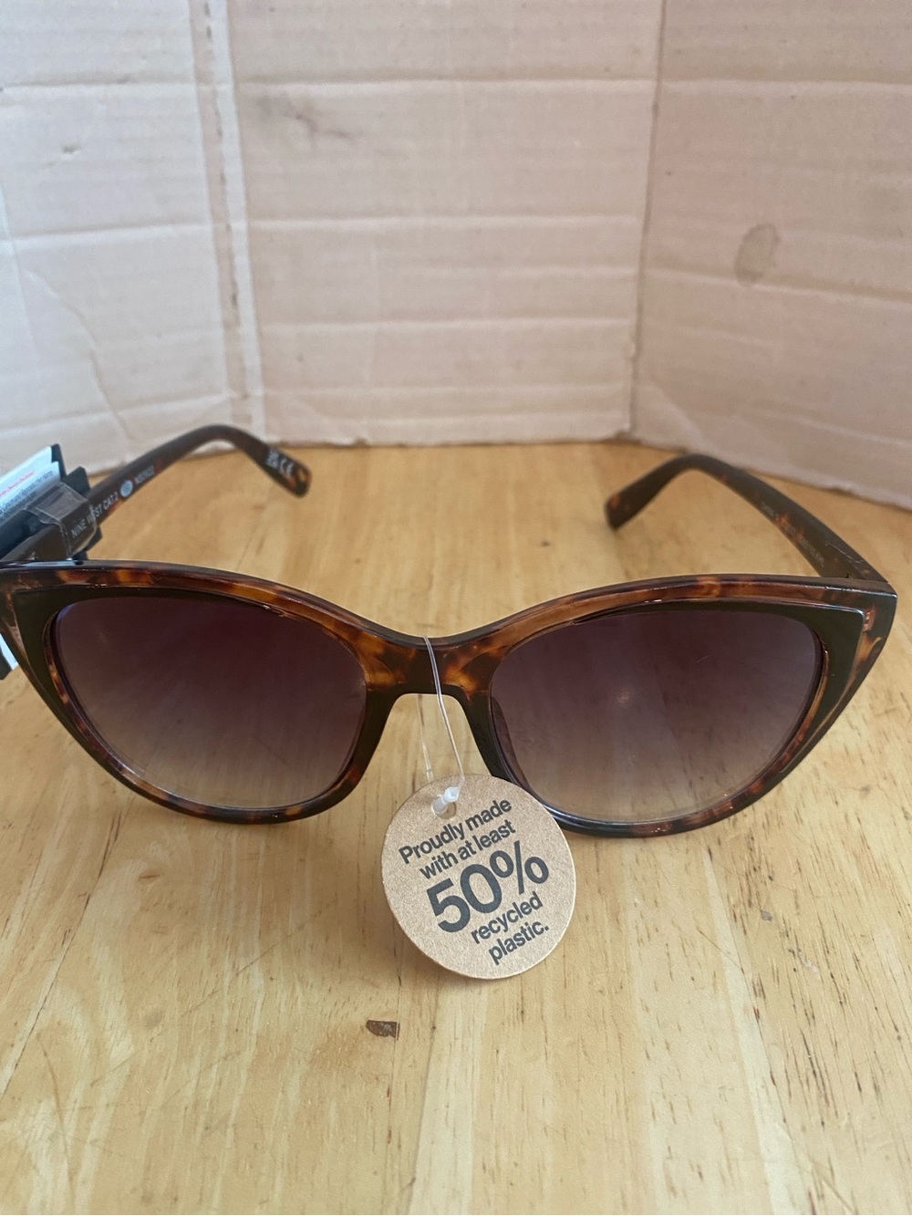 Nine West Tortoiseshell Cat-Eye Sunglasses - Eco friendly NWT